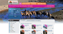 Desktop Screenshot of destinationmongolia.com