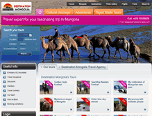 Tablet Screenshot of destinationmongolia.com